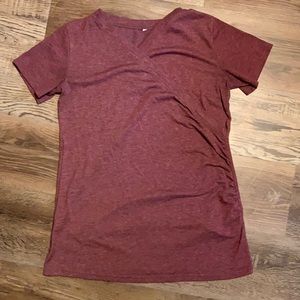 Womens Maternity Nursing Tops Short Sleeve